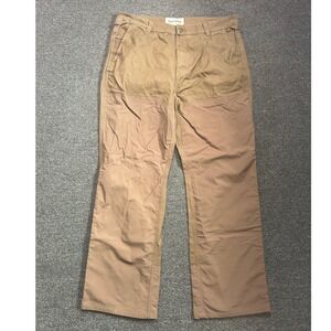 Duck Camp Brush Pants Tan Brown Mens 38x32 Reinforced Field Hunting Trousers
